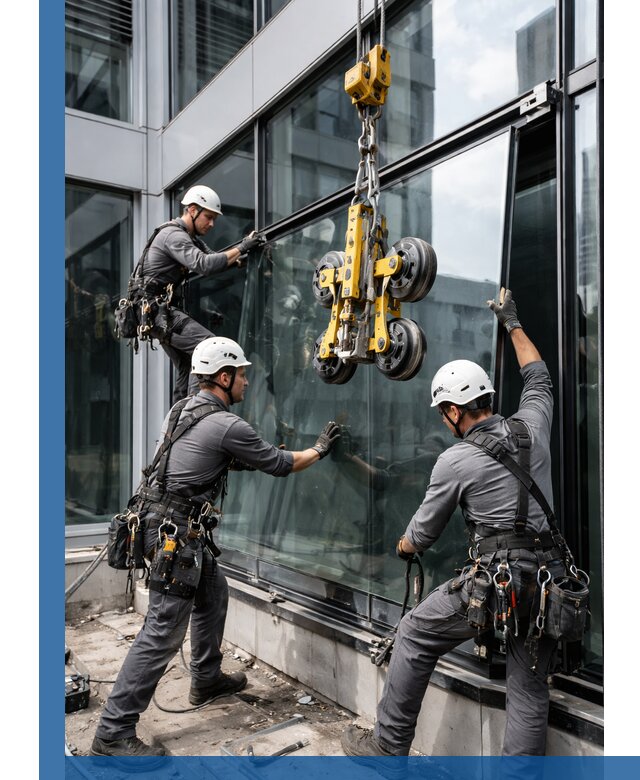 Структурное остекление фасадов в Вольске монтаж и обслуживание