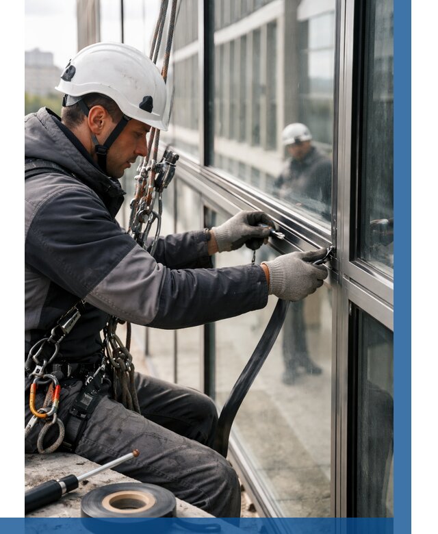 Ремонт витражных конструкций в Вольске от 3544 р. | ВЫСОТНИК-Вль