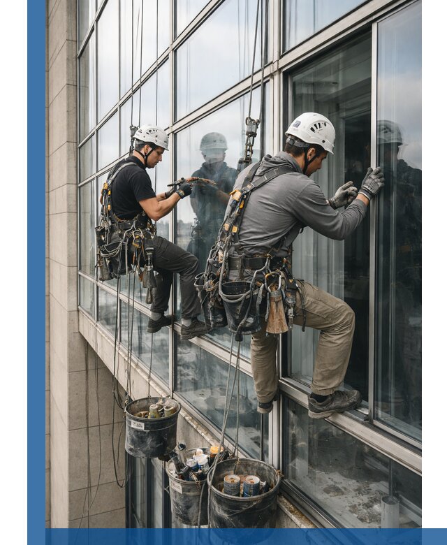 Ремонт витражных конструкций и фасадного остекления в Вольске