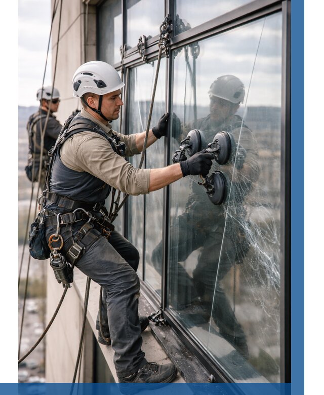 Замена стекла в витраже в Вольске под ключ от 8608 р. | ВЫСОТНИК-Вль