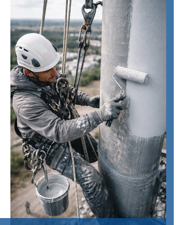 Покраска мачт связи под ключ в Вольске от 861 р. | ВЫСОТНИК-Вль