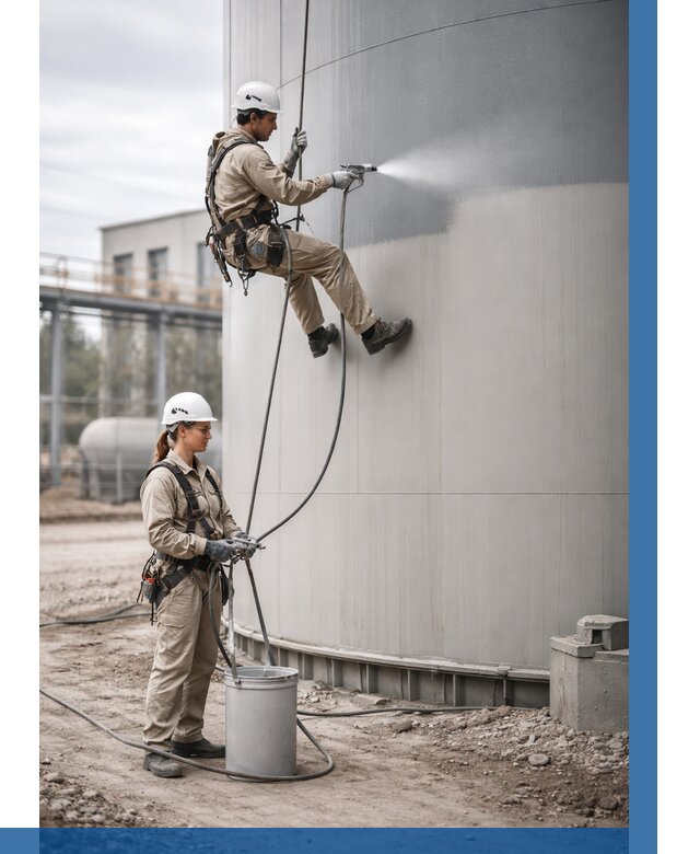 Покраска резервуаров в Вольске от 1215 р. | ВЫСОТНИК-Вль — заказать