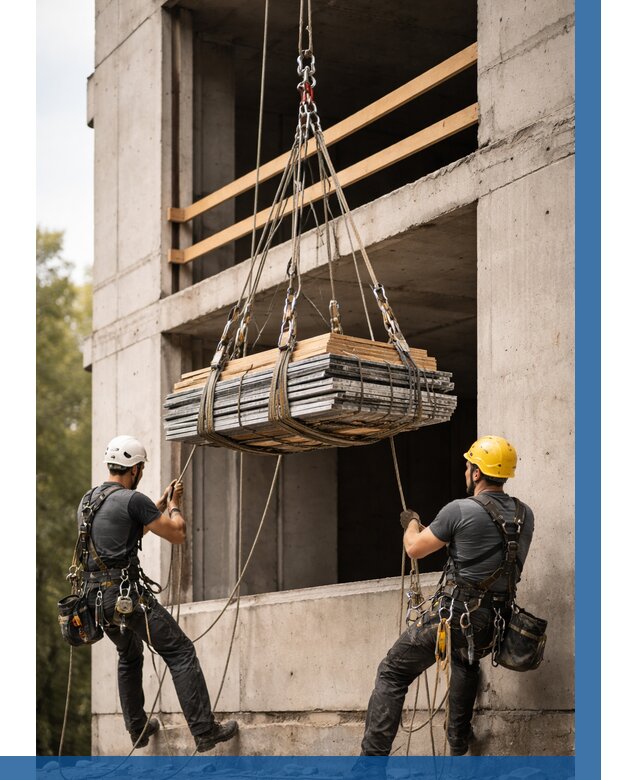 Подъем материала на этаж веревками в Вольске от 1519 р. | ВЫСОТНИК-Вль