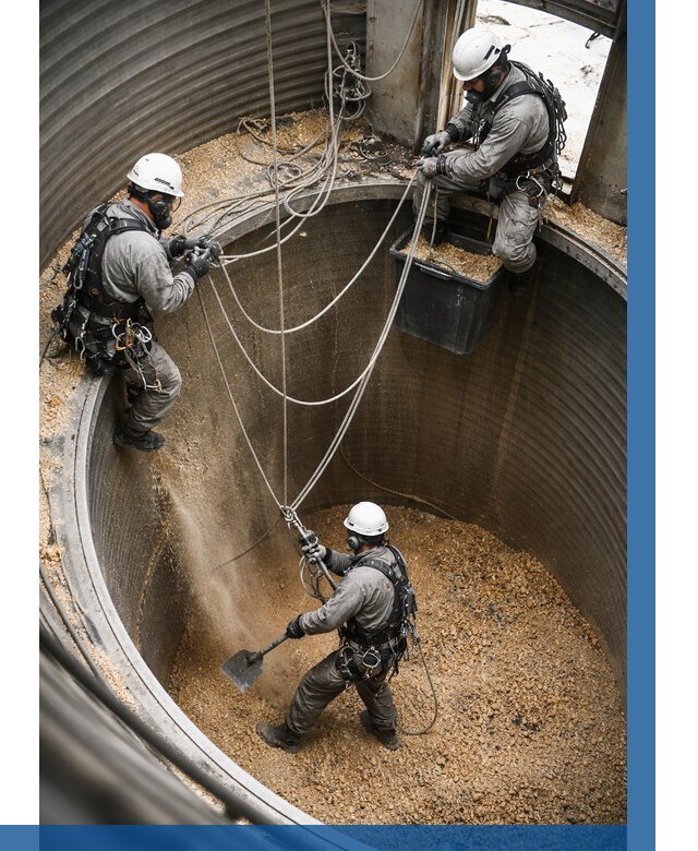 Чистка зерновых бункеров в Вольске от 12152 р. | ВЫСОТНИК-Вль