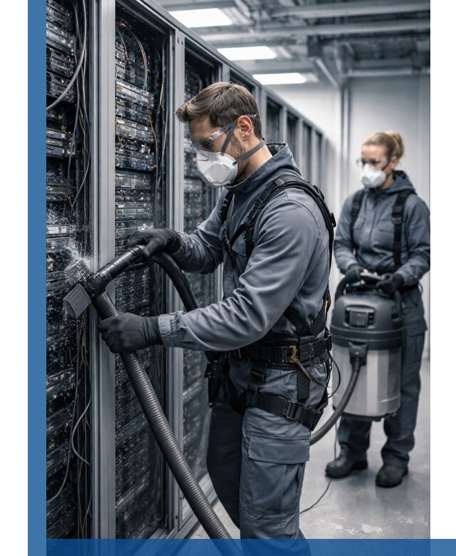 Обеспыливание серверной комнаты в Вольске, профессиональная очистка