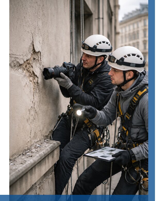 Фотофиксация дефектов фасада в Вольске от 4557 р. | ВЫСОТНИК-Вль